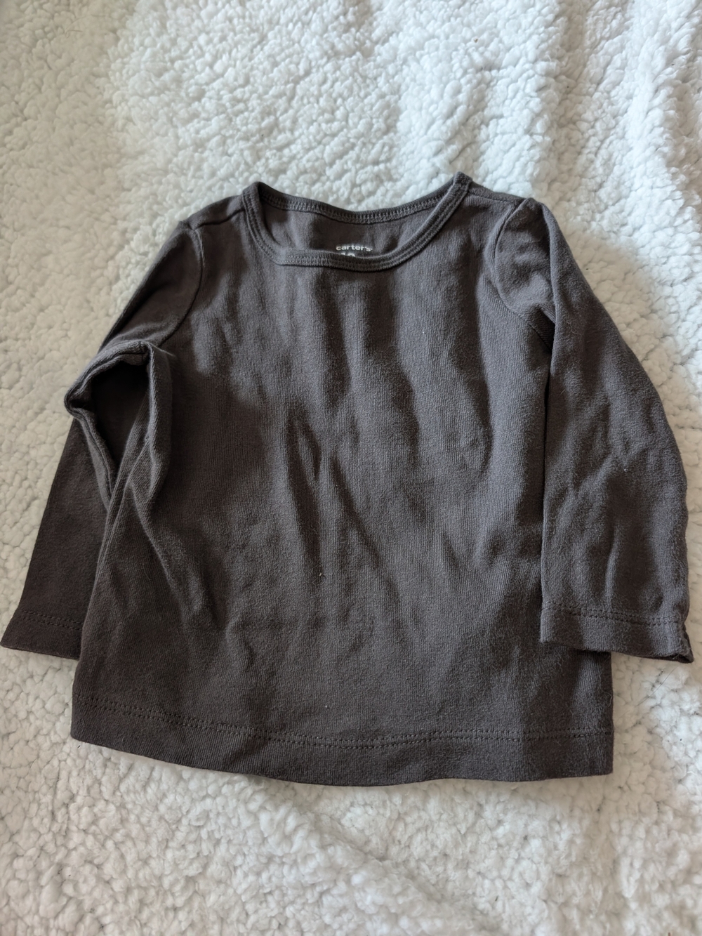 Carter's Long-Sleeve Crewneck Shirt - Grey